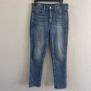 GAP Vintage Slim High Rise Jeans Medium Wash Size 29 Long Stretch